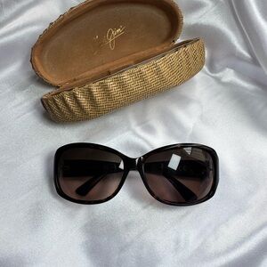 Maui Jim Black Sunglasses with shell case
